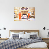 トランプが身を捧げるためにドレスをキャンバスアート キャンバスプリント (インサイチュ (寝室))