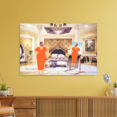 トランプが身を捧げるためにドレスをキャンバスアート キャンバスプリント (インサイチュ (リビング))