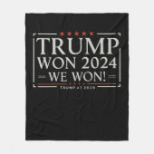トランプが2024年にウォン我々は47 2028米国 フリースブランケット (正面)