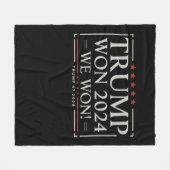 トランプが2024年にウォン我々は47 2028米国 フリースブランケット (正面(横))