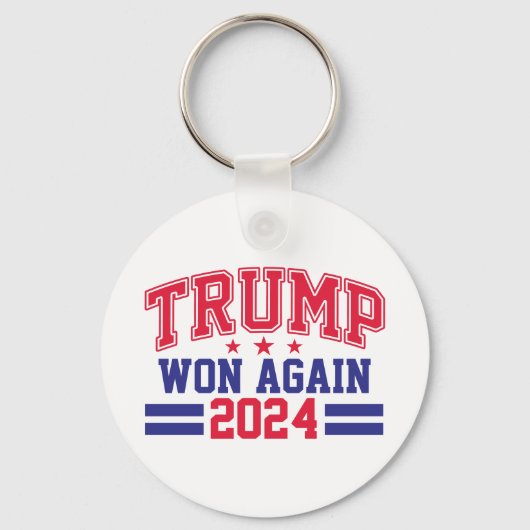 トランプが2024年に再び勝利 キーホルダー (正面)