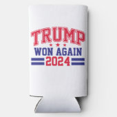 トランプが2024年に再び勝利 スリム缶クーラー (裏面)