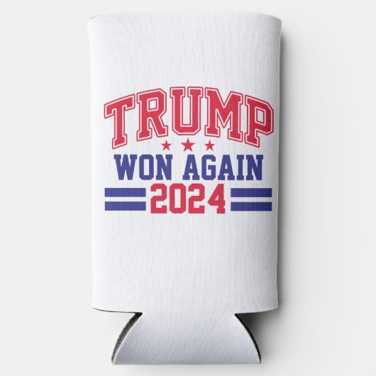 トランプが2024年に再び勝利 スリム缶クーラー (正面)