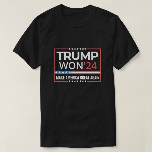 トランプが2024年に再び勝利 Tシャツ (デザイン正面)