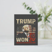 トランプが2024年に勝つ　歴史上最も偉大な逆転劇 ポストカード (スタンド正面)