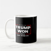 トランプが2024年に勝利 コーヒーマグカップ (左)