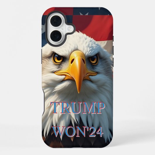 トランプが2024年に勝利 iPhoneケース (裏面)
