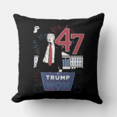 トランプが2024年に大統領47アメリカ合衆国 クッション (正面)