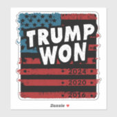 トランプが2024年ウォン シール (シート)