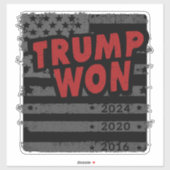 トランプが2024年ウォン シール (シート)