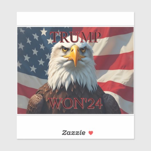 トランプが2024年ウォン シール (シート)