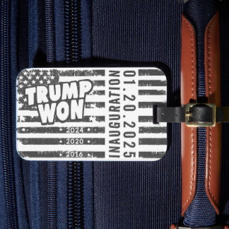 トランプが2024年ウォン ラゲッジタグ