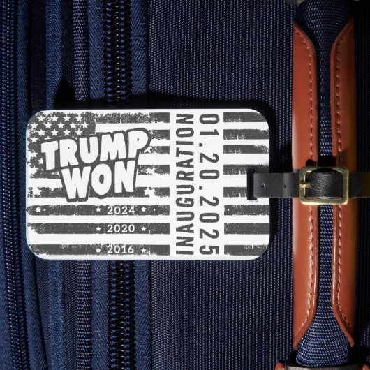 トランプが2024年ウォン ラゲッジタグ (正面インサイチュ4)