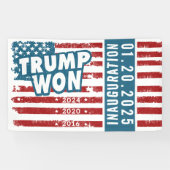 トランプが2024年ウォン 横断幕 (横)