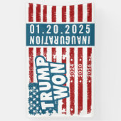 トランプが2024年ウォン 横断幕 (縦)