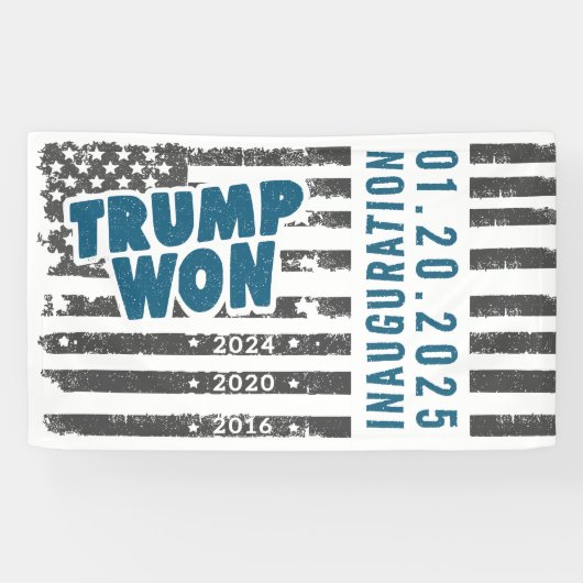 トランプが2024年ウォン 横断幕 (横)