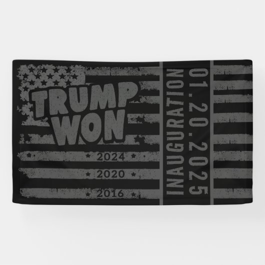 トランプが2024年ウォン 横断幕 (横)