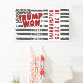 トランプが2024年ウォン 横断幕 (インサイチュ)