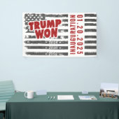 トランプが2024年ウォン 横断幕 (トレードショー)