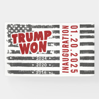 トランプが2024年ウォン 横断幕