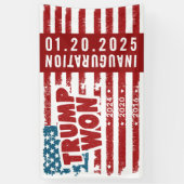 トランプが2024年ウォン 横断幕 (縦)