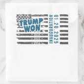 トランプが2024年ウォン 長方形シール (バッグ)