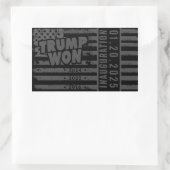 トランプが2024年ウォン 長方形シール (バッグ)