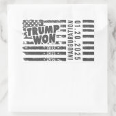 トランプが2024年ウォン 長方形シール (バッグ)