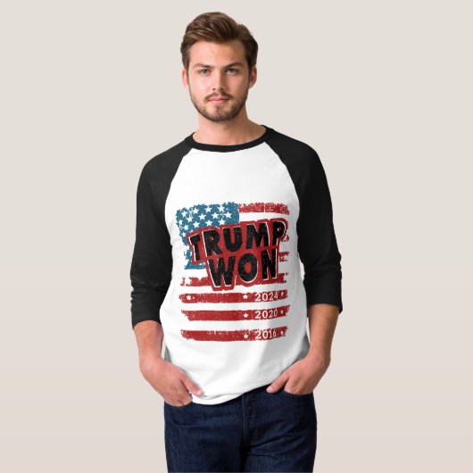 トランプが2024年ウォン Tシャツ (正面フル)