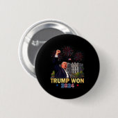 トランプが2024年ホワイトハウスドール社長47位を獲得 缶バッジ (正面&裏面)