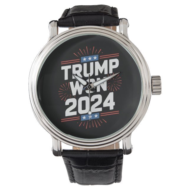 トランプが2024年大統領に当選 ホワイトハウス47代目 腕時計 (正面)
