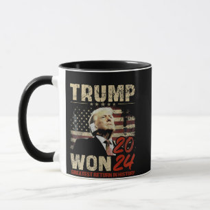 トランプが2024年素晴らしに歴史に復帰 マグカップ