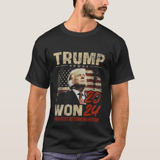 トランプが2024年素晴らしに歴史に復帰 Tシャツ (正面)