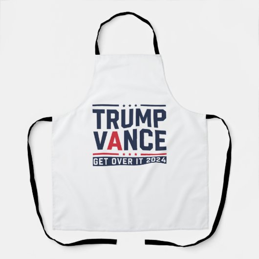 トランプが2024年選挙で勝利 トランプ大統領 ヴァンス エプロン (正面)