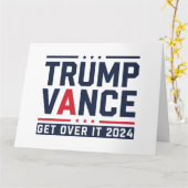 トランプが2024年選挙で勝利 トランプ大統領 ヴァンス カード (黄色い花)