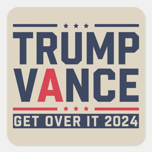 トランプが2024年選挙で勝利 トランプ大統領 ヴァンス スクエアシール (正面)