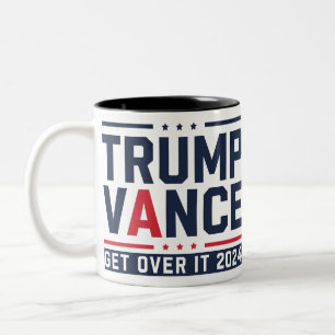 トランプが2024年選挙で勝利 トランプ大統領 ヴァンス ツートーンマグカップ