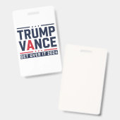 トランプが2024年選挙で勝利 トランプ大統領 ヴァンス バッジ (正面＆裏面)