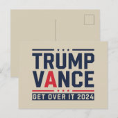 トランプが2024年選挙で勝利 トランプ大統領 ヴァンス ポストカード (正面/裏面)