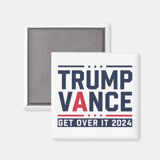 トランプが2024年選挙で勝利 トランプ大統領 ヴァンス マグネット (正面/裏面)