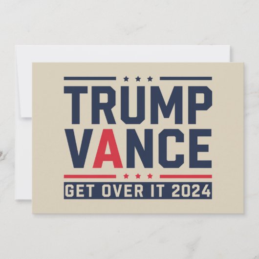 トランプが2024年選挙で勝利 トランプ大統領 ヴァンス 招待状 (正面)