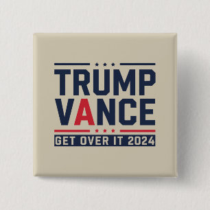 トランプが2024年選挙で勝利 トランプ大統領 ヴァンス 缶バッジ