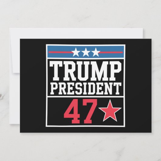 トランプが2024年選挙で勝利 トランプ2024年勝出 招待状 (正面)