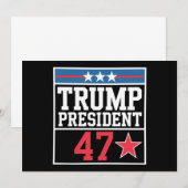 トランプが2024年選挙で勝利 トランプ2024年勝出 招待状 (正面/裏面)