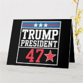 トランプが2024年選挙で勝利 トランプ2024年当選 カード (黄色い花)