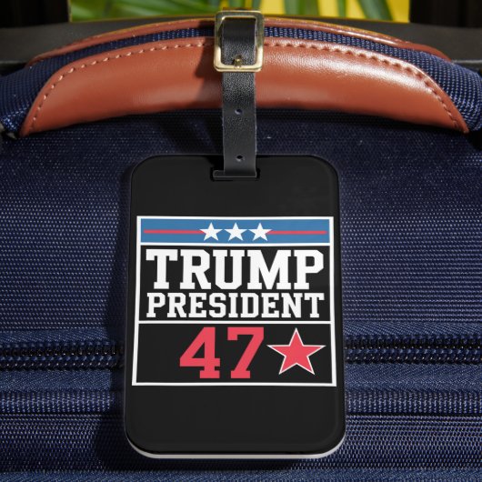 トランプが2024年選挙で勝利 トランプ2024年当選 ラゲッジタグ (正面インサイチュ2)