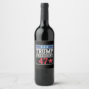 トランプが2024年選挙で勝利 トランプ2024年当選 ワインラベル
