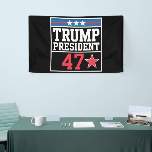 トランプが2024年選挙で勝利 トランプ2024年当選 横断幕 (トレードショー)