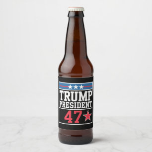 トランプが2024年選挙に勝利 トランプ2024年勝利 ビールラベル