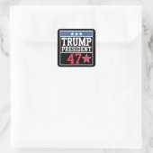 トランプが2024年選挙に勝利 トランプ2024年当選 スクエアシール (バッグ)